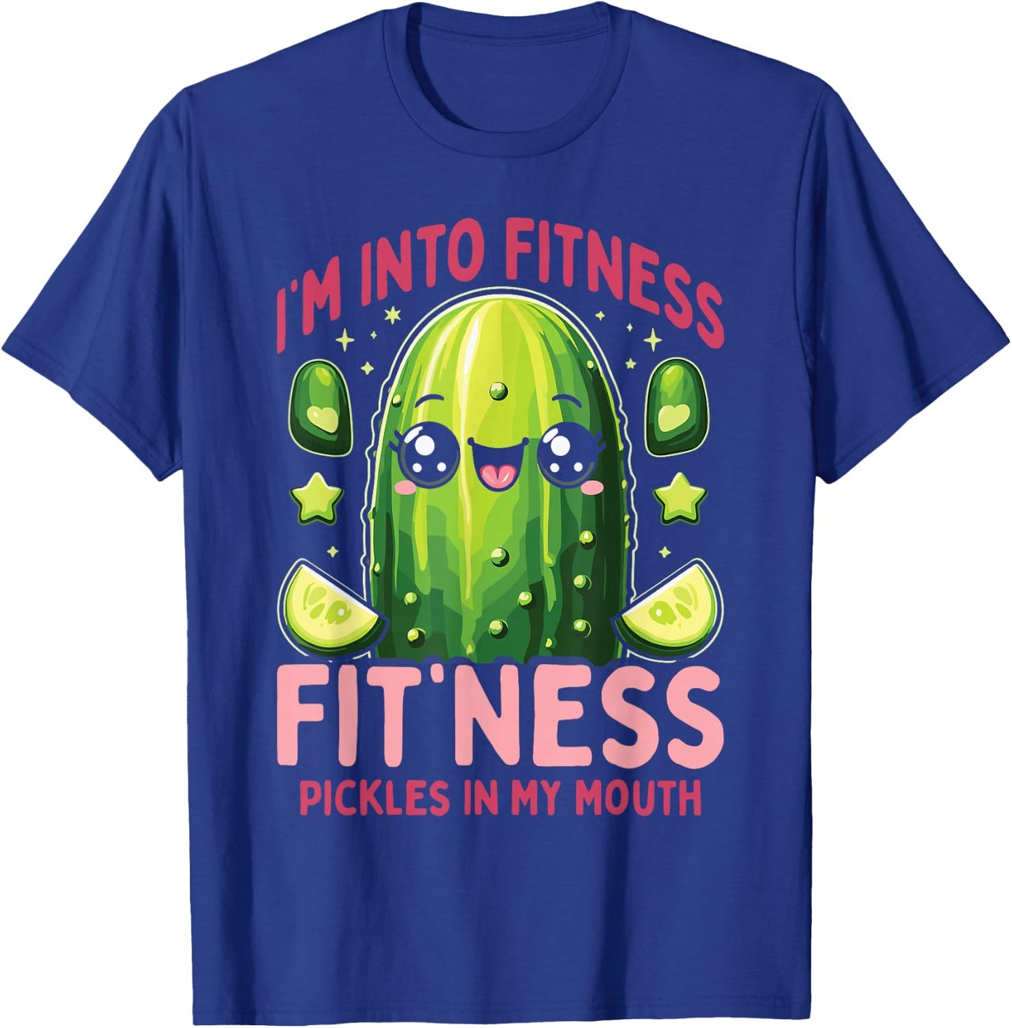 Fit'ness Pickles In My Mouth Canned Pickle T-Shirt - T-Shirt | Royal