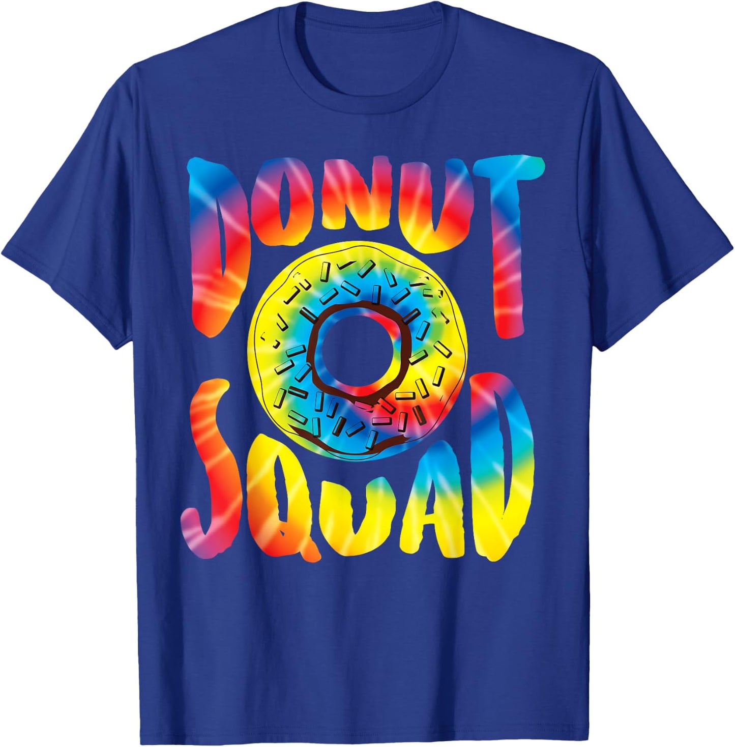 Donut Squad Shirt | Cool Donut Lover Tie Dye Gift T-Shirt - T-Shirt | Royal