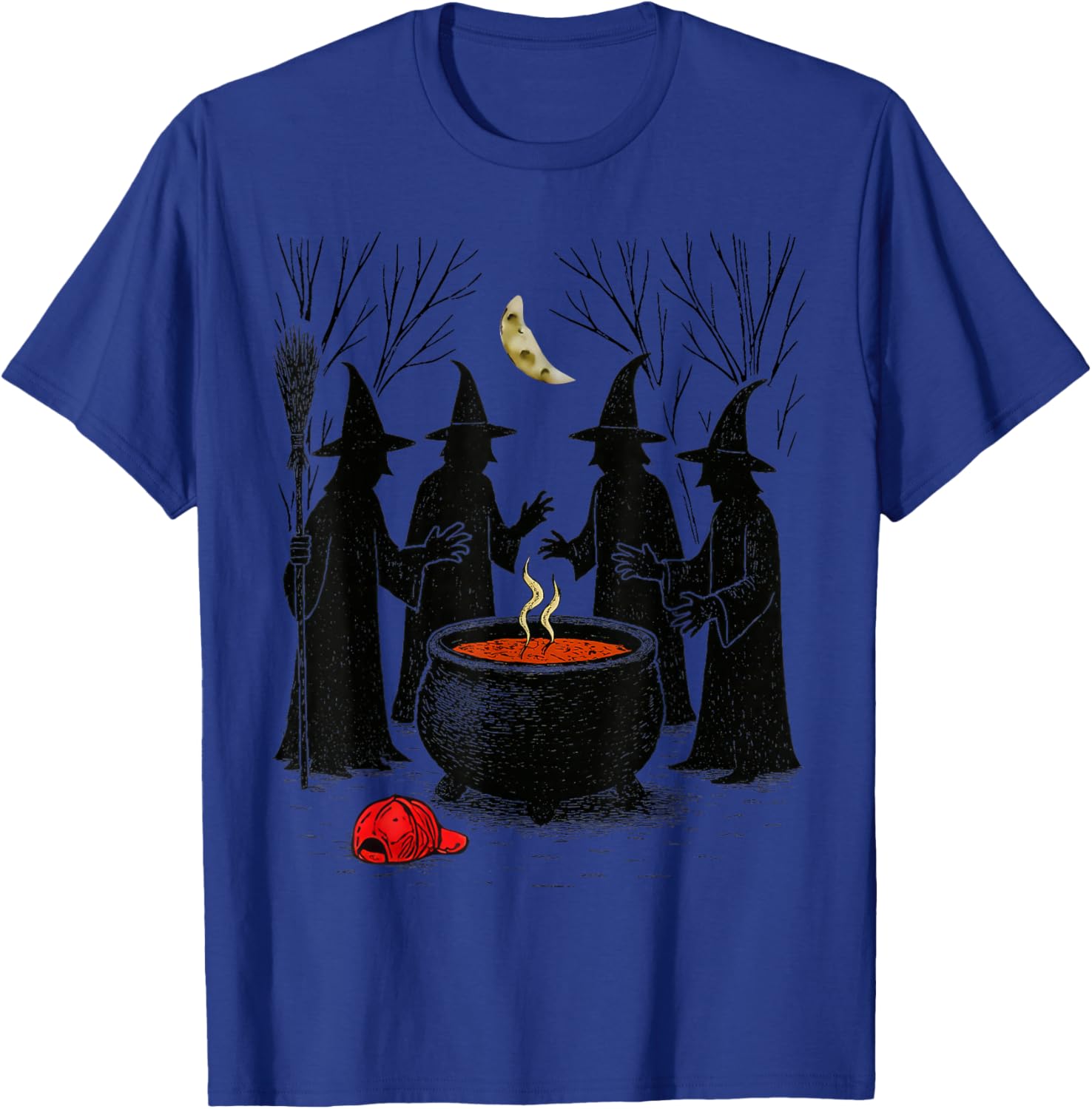 Spooky Witch Halloween Anti Trump Feminist Women Rights T-Shirt - T-Shirt | Royal