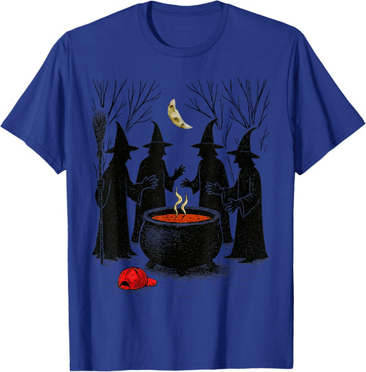 Spooky Witch Halloween Anti Trump Feminist Women Rights T-Shirt - T-Shirt | Royal