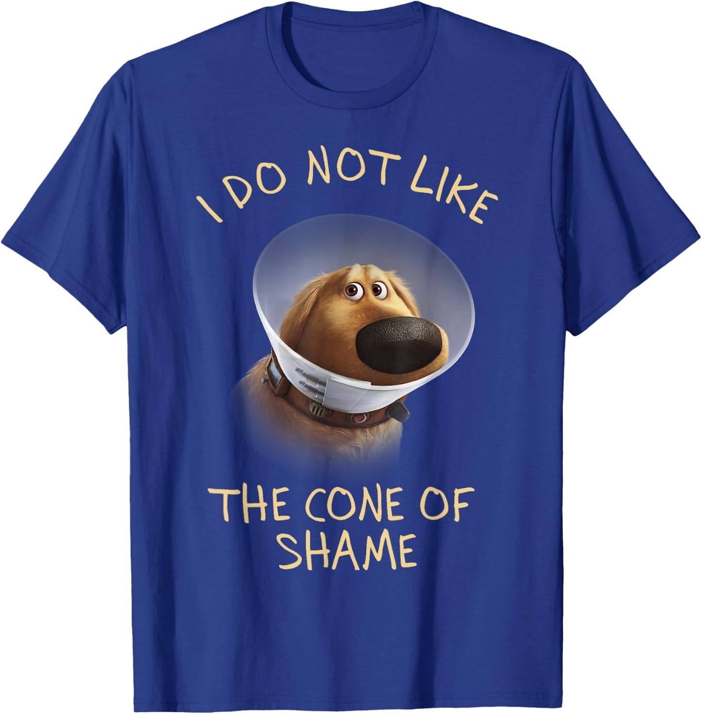 Disney Pixar Up Dug Cone Of Shame T-Shirt - T-Shirt | Royal