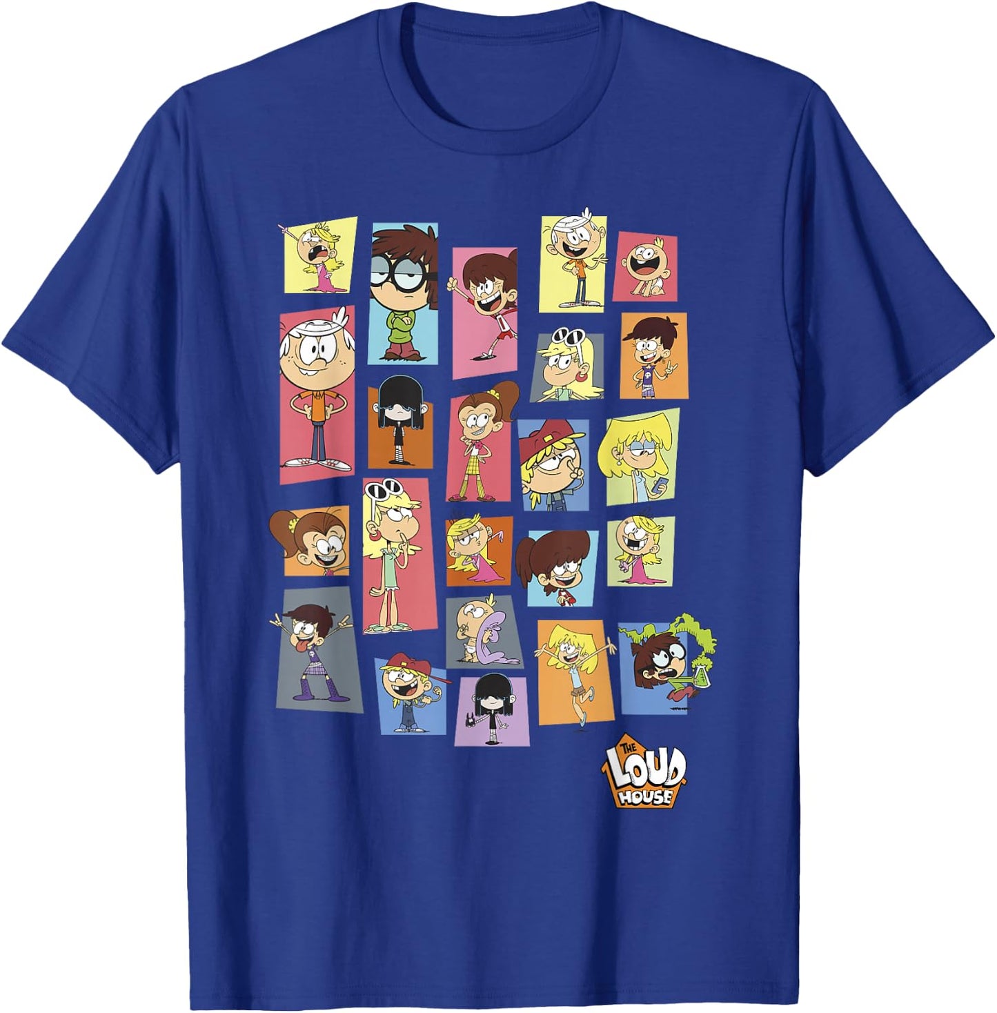 The Loud House Colorful Panels Logo T-Shirt - T-Shirt | Royal