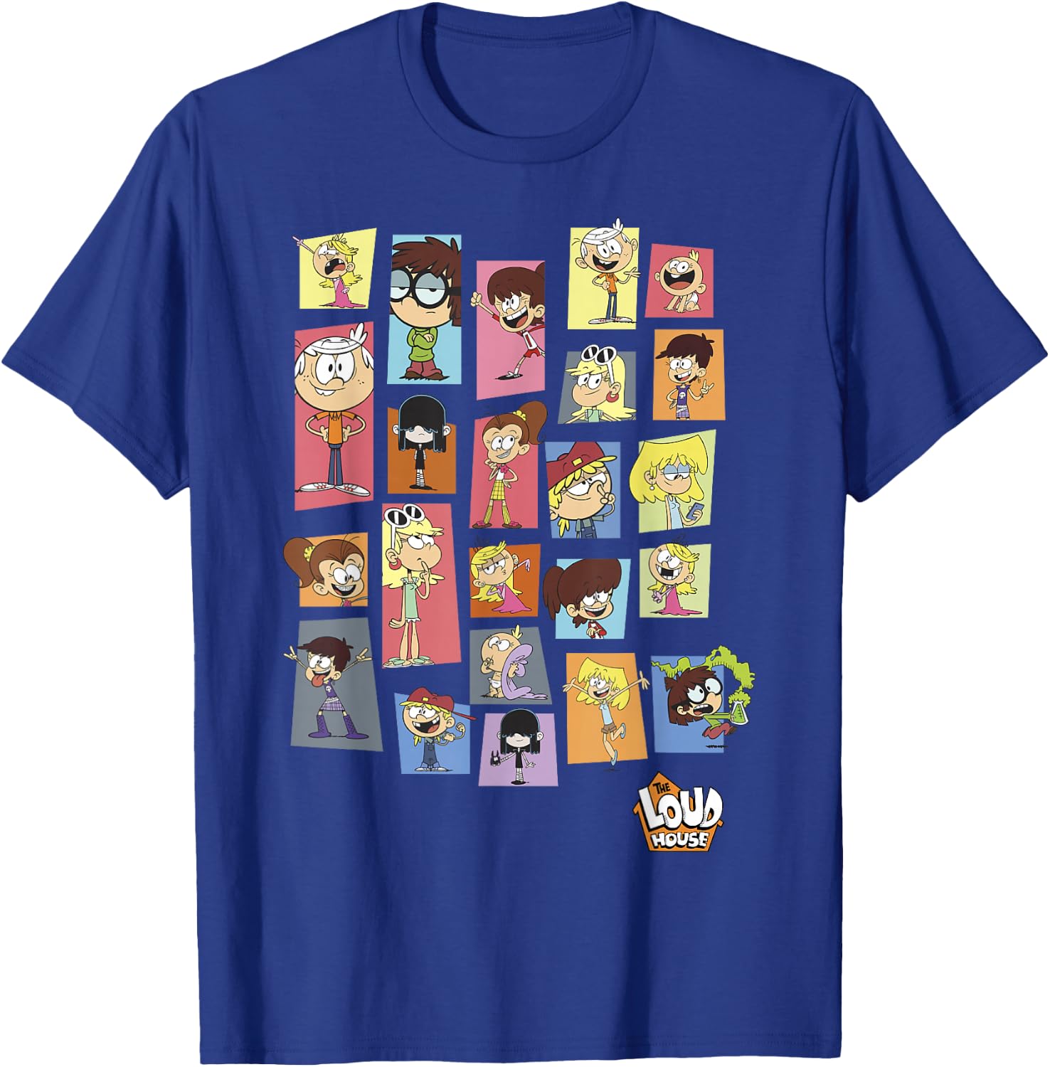 The Loud House Colorful Panels Logo T-Shirt - T-Shirt | Royal