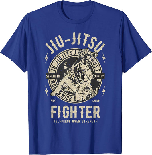 JIU Jitsu Shirt BJJ T Shirt Brazilian Jiu Jitsu T-Shirt - T-Shirt | Royal