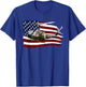 UH-1 UH1 Huey Helicopter T shirt American Flag usa T-Shirt - T-Shirt | Royal