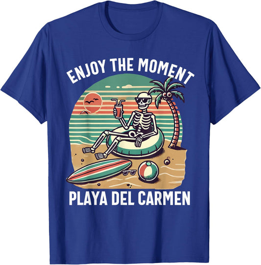 Playa Del Carmen Mexico Souvenir Mexican Vacation Men Women T-Shirt - T-Shirt | Royal