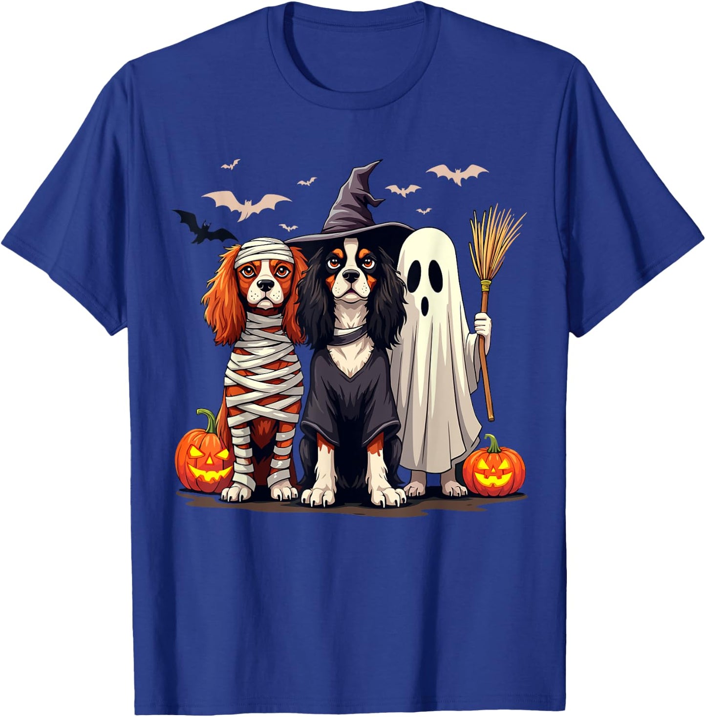 Cavalier King Charles Spaniel Halloween Costume Mum Witch T-Shirt - T-Shirt | Royal