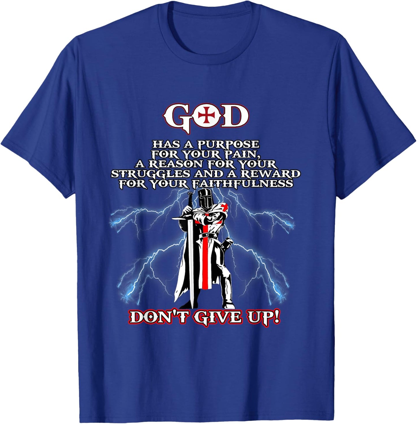 Christian Gospel and Bible Phrase for our Lord Jesus T-Shirt - T-Shirt | Royal