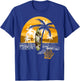 Retro Summer Beach Palm Tree Novelty Men Women T-Shirt - T-Shirt | Royal