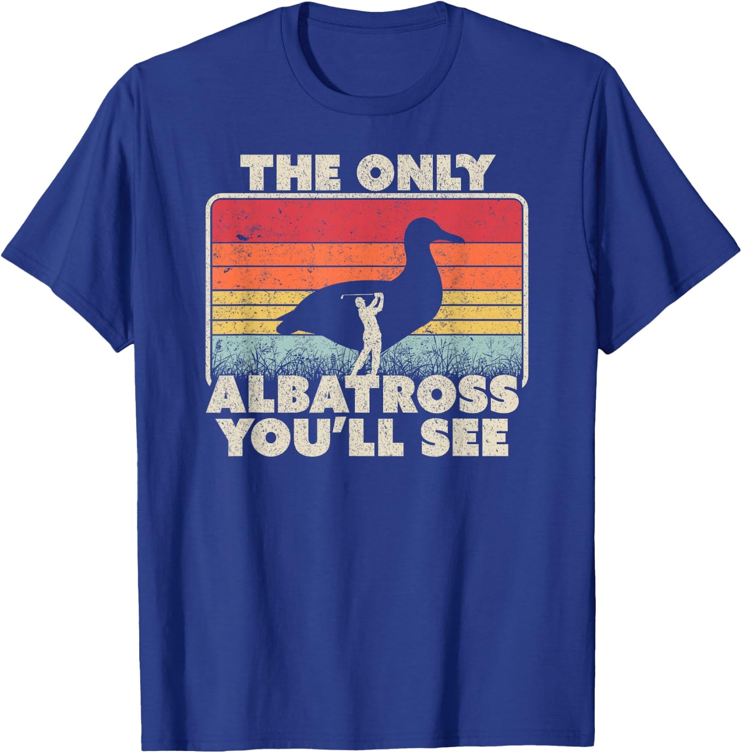 Golf Albatros Albatross Shirt Vintage T-Shirt - T-Shirt | Royal