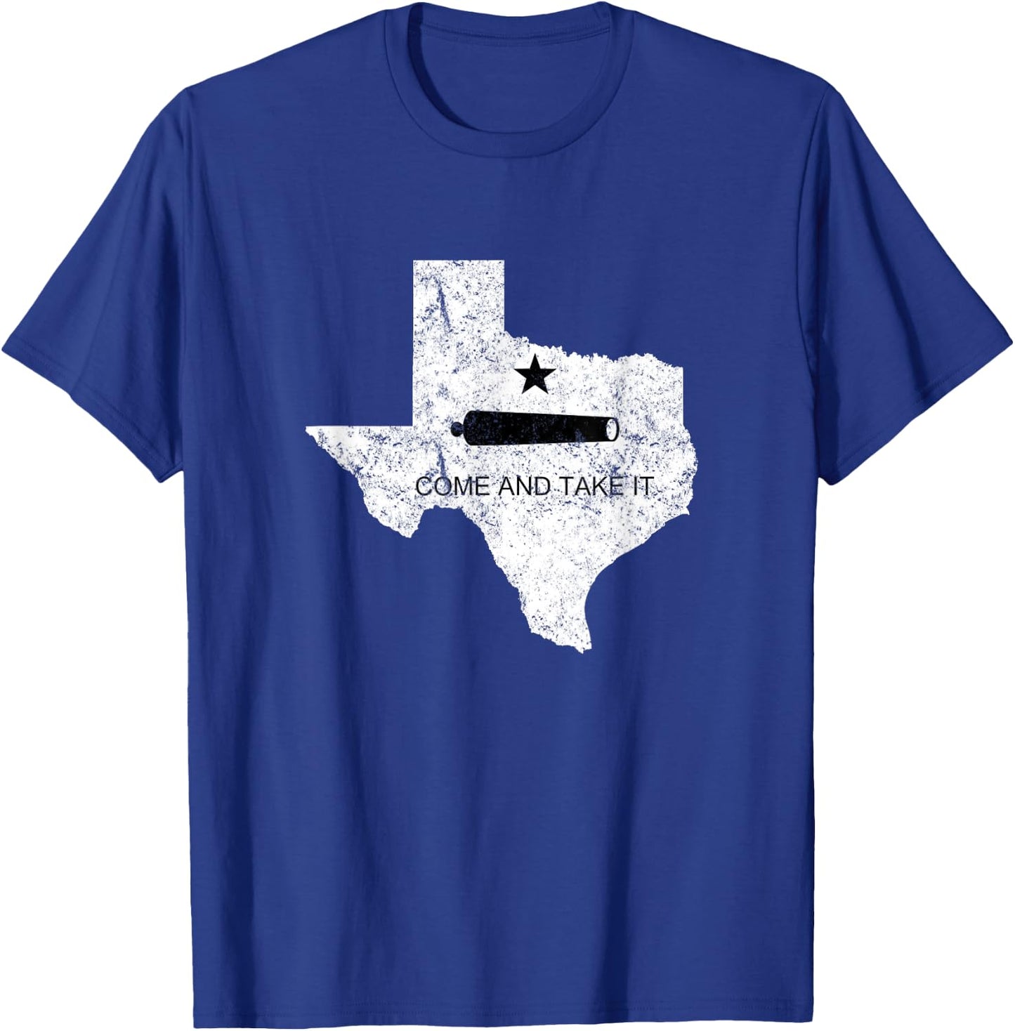 Texas Come and Take It Flag Canon 1836 State T-Shirt - T-Shirt | Royal