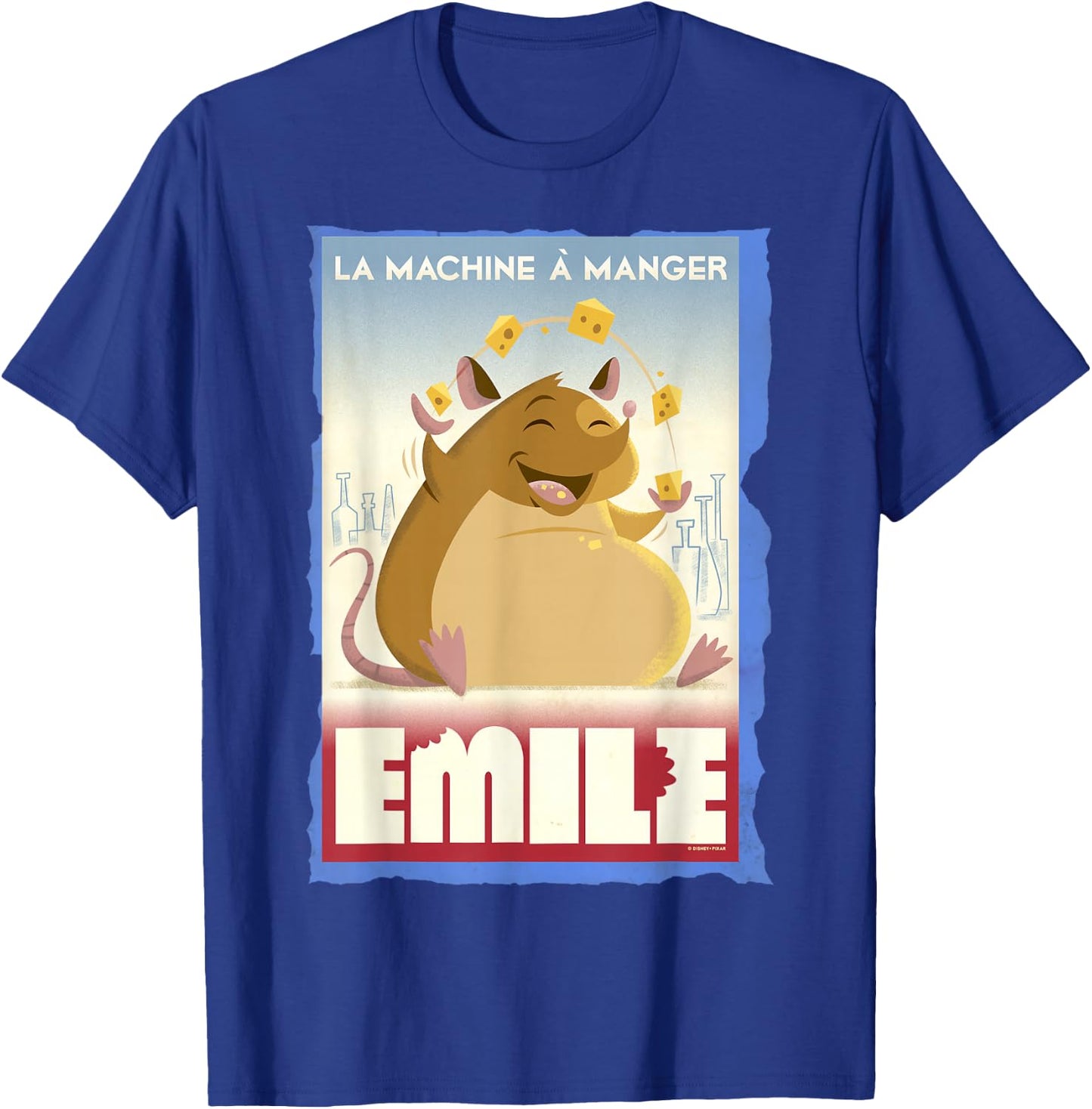 Disney Pixar Ratatouille Emile Eating Poster T-Shirt - T-Shirt | Royal