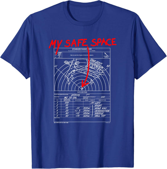 My Safe Space - Range Card Shirt T-Shirt - T-Shirt | Royal