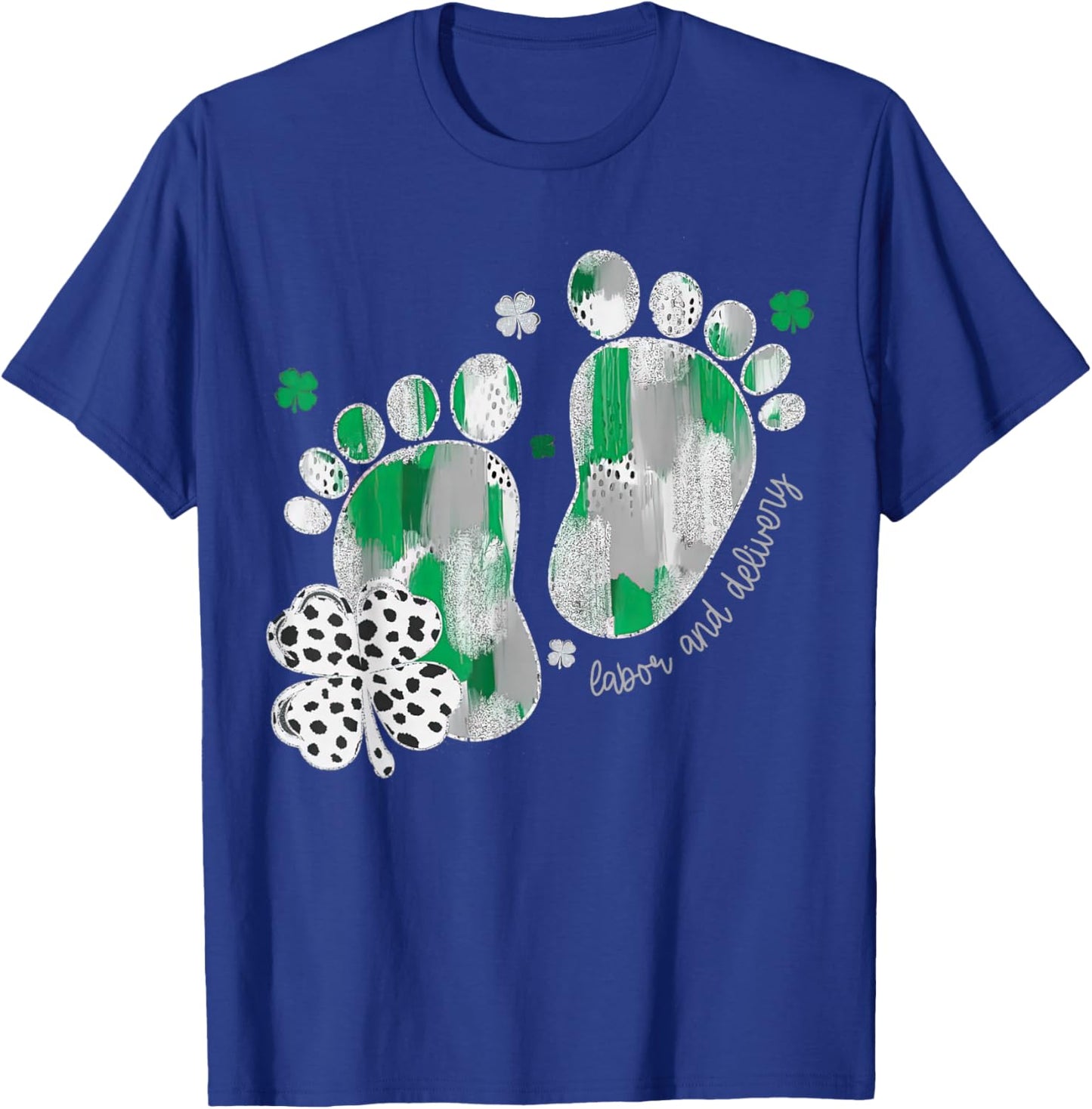 Labor and Delivery Nurse, L&D Saint Patrick’s Day,NICU Nurse T-Shirt - T-Shirt | Royal