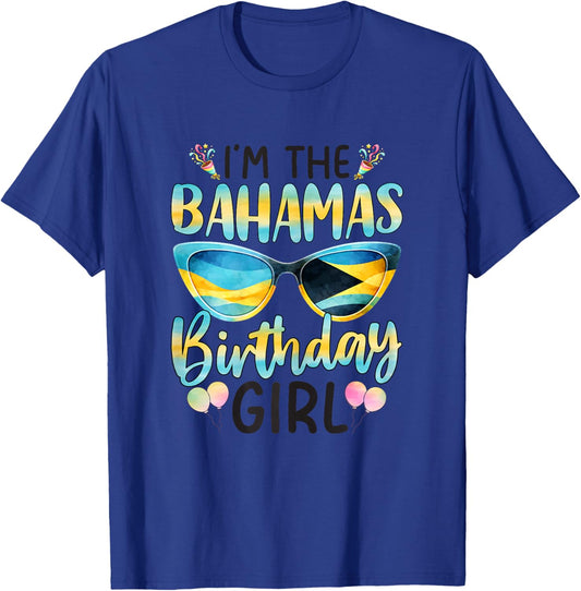 I'm The Bahamas Birthday Girl Vacation T-Shirt - T-Shirt | Royal