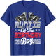 Race Car Auntie of The Birthday Boy Racing Family T-Shirt - T-Shirt | Royal