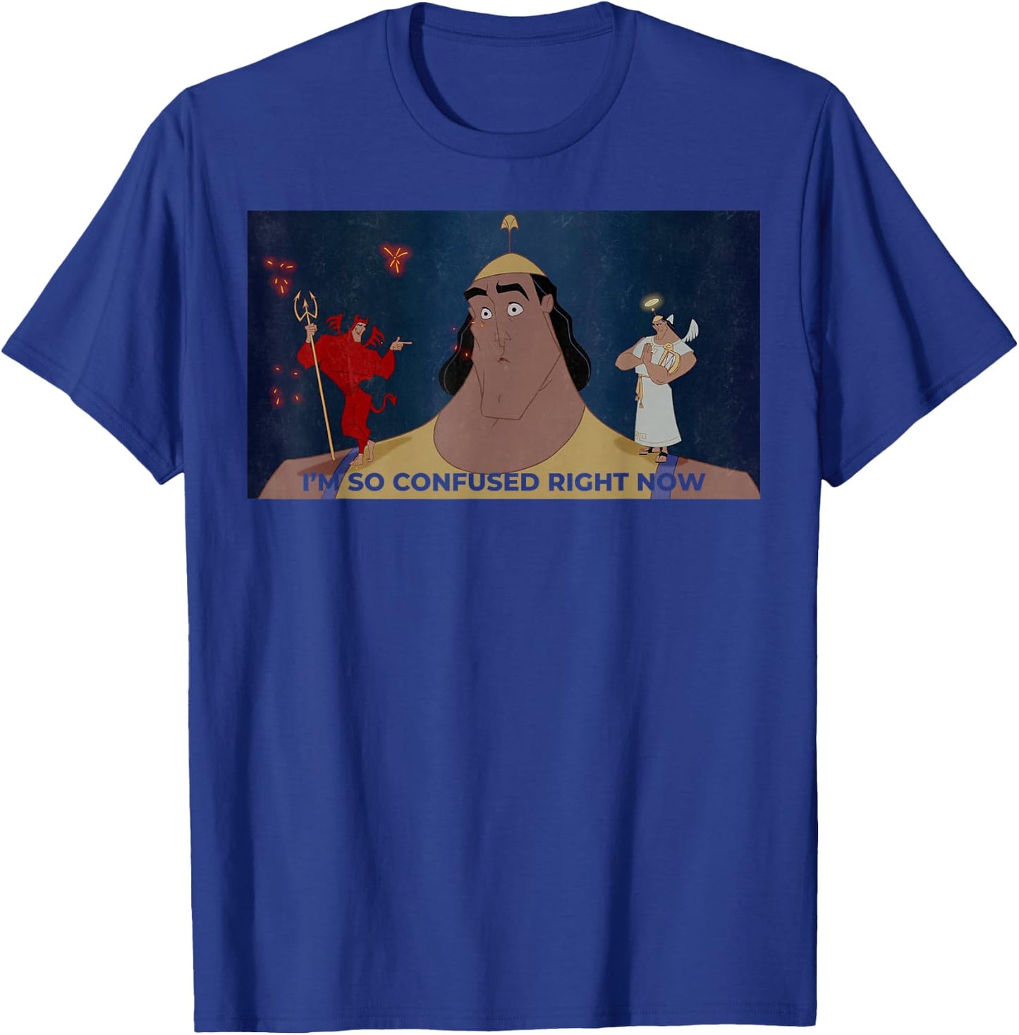 Disney Emperors New Groove Kronk Confused Graphic T-Shirt - T-Shirt | Royal