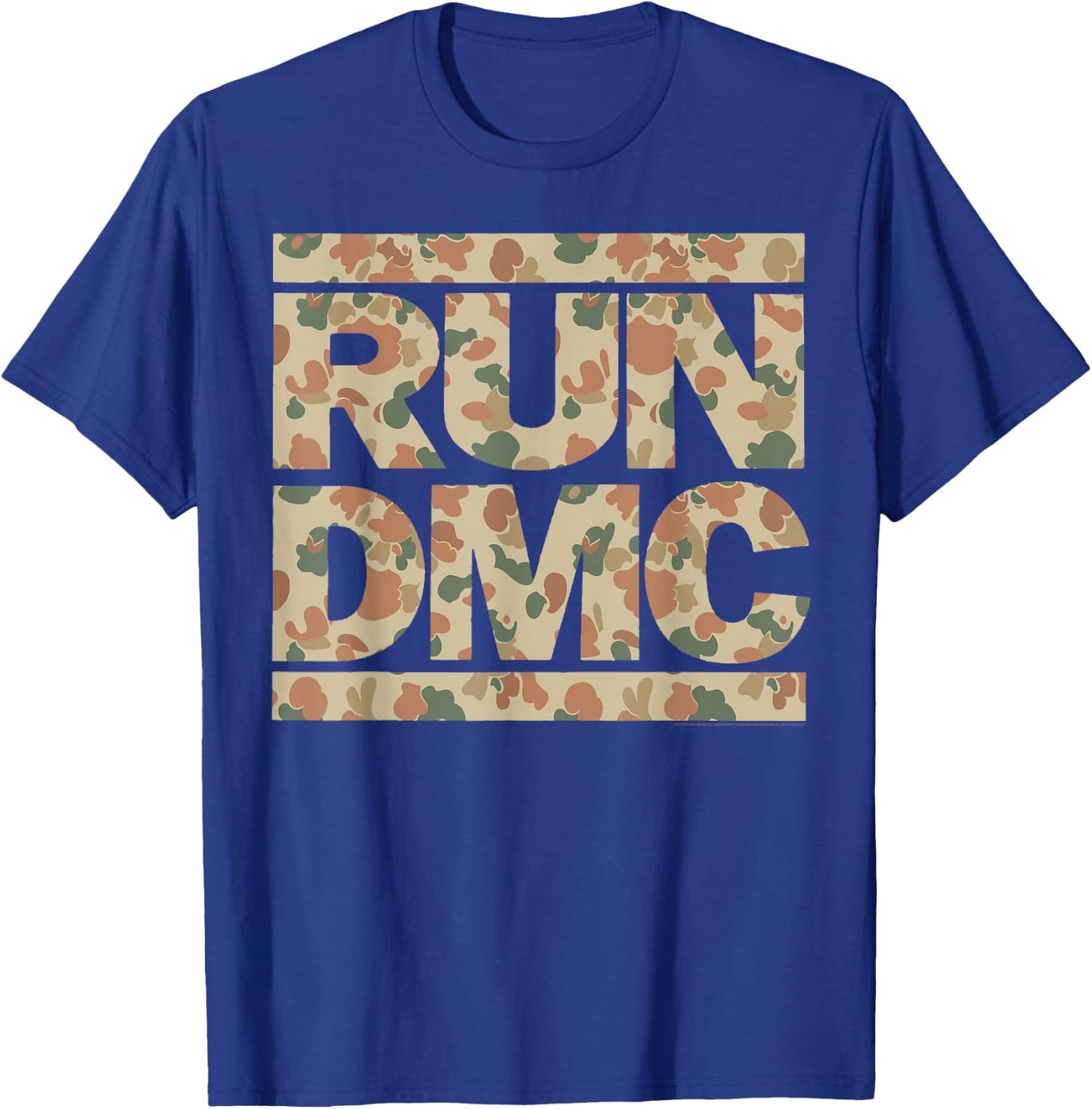 Run DMC Official Camo Logo T-Shirt - T-Shirt | Royal