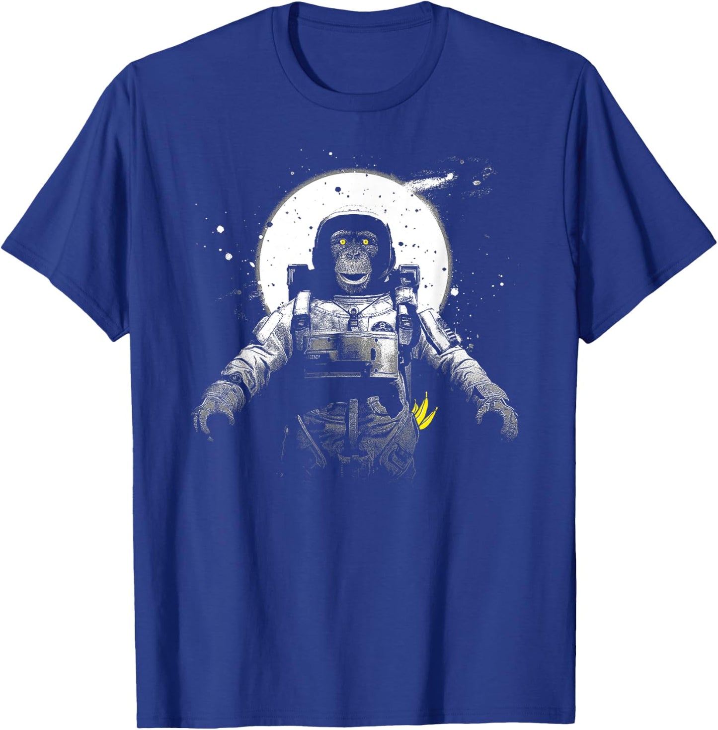 Monkey Astronaut Vintage Space Astronauts Monkeys T-Shirt - T-Shirt | Royal