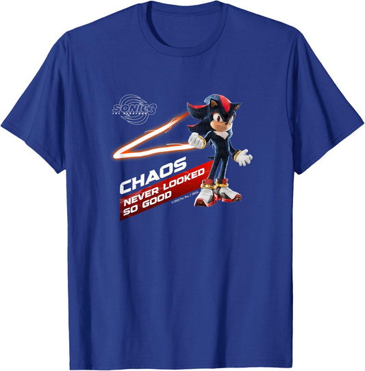 Sonic the Hedgehog 3 - Shadow "Chaos Never Looked So Good" T-Shirt - T-Shirt | Royal