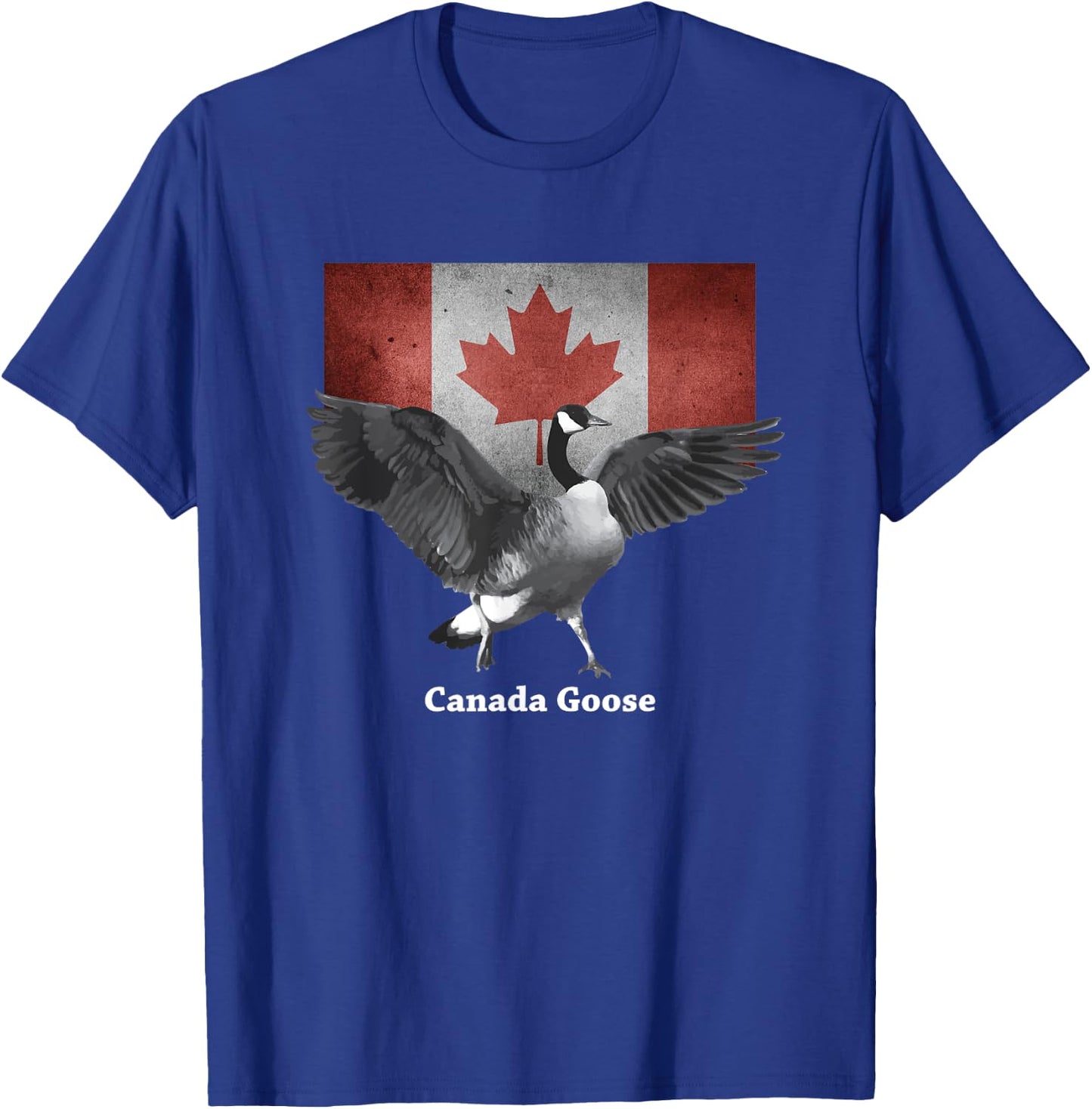 Proud Canadian Flag Canada Goose T-Shirt - T-Shirt | Royal