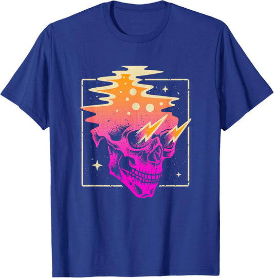 Skull Vaporwave Aesthetic Gothic Pastel Goth Grunge Outfit T-Shirt - T-Shirt | Royal