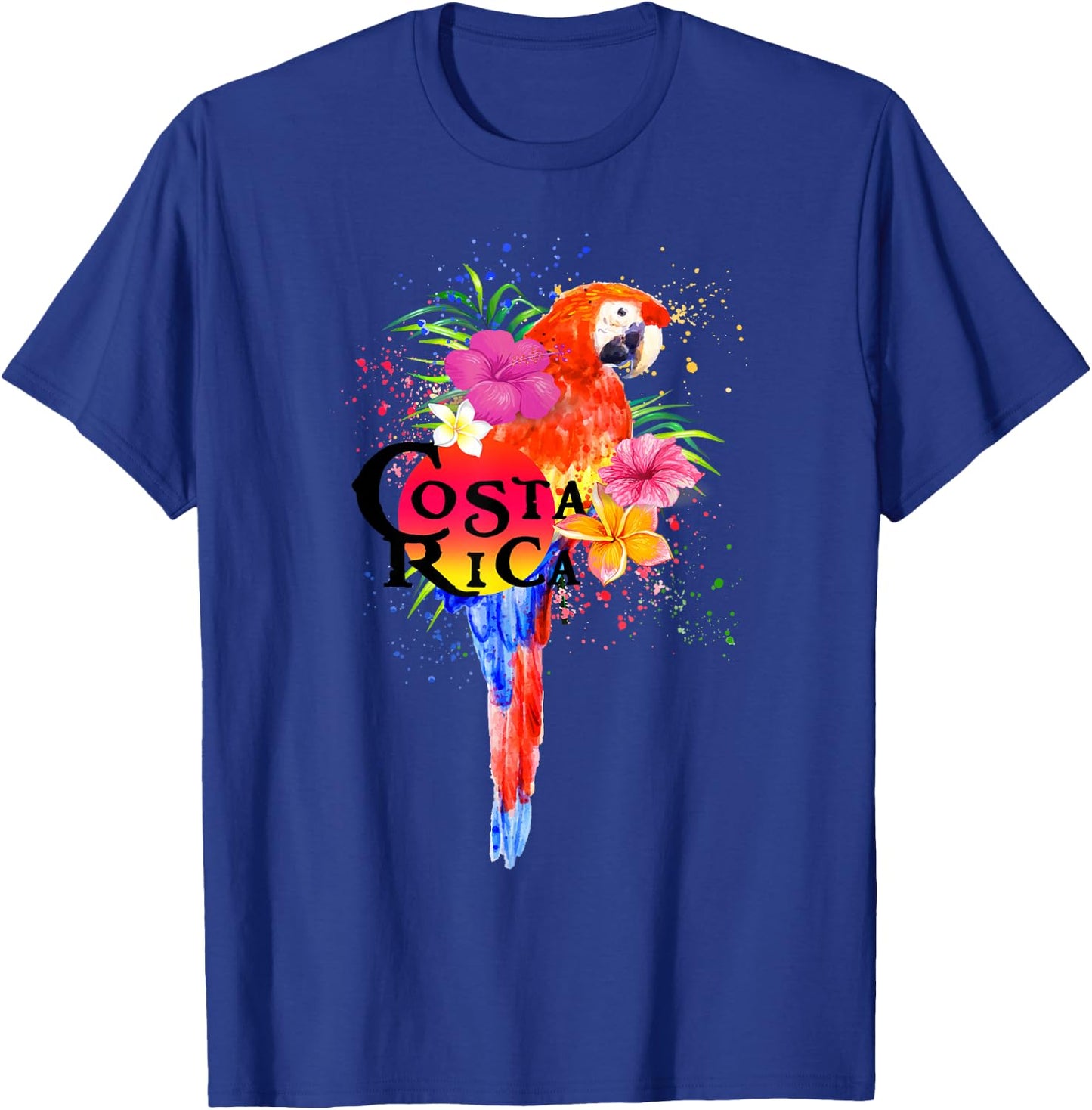 Costa Rica Tropical Parrot Colorful T-Shirt - T-Shirt | Royal