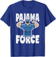 Pajama Force Retro Muscle Police Officer Bed Time PJ T-Shirt - T-Shirt | Royal