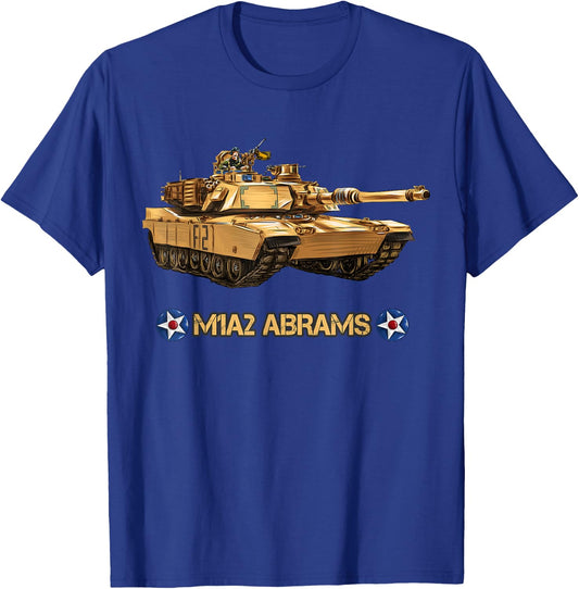 M1A2 Abrams Main Battle Tank Army Tanker Veteran gift T-Shirt - T-Shirt | Royal