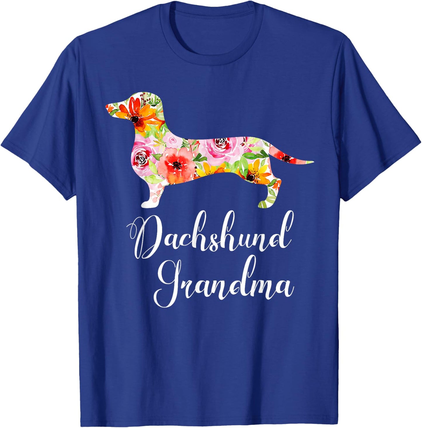 Dachshund Grandma Funny Dog Lover's Novelty Gift T-Shirt - T-Shirt | Royal