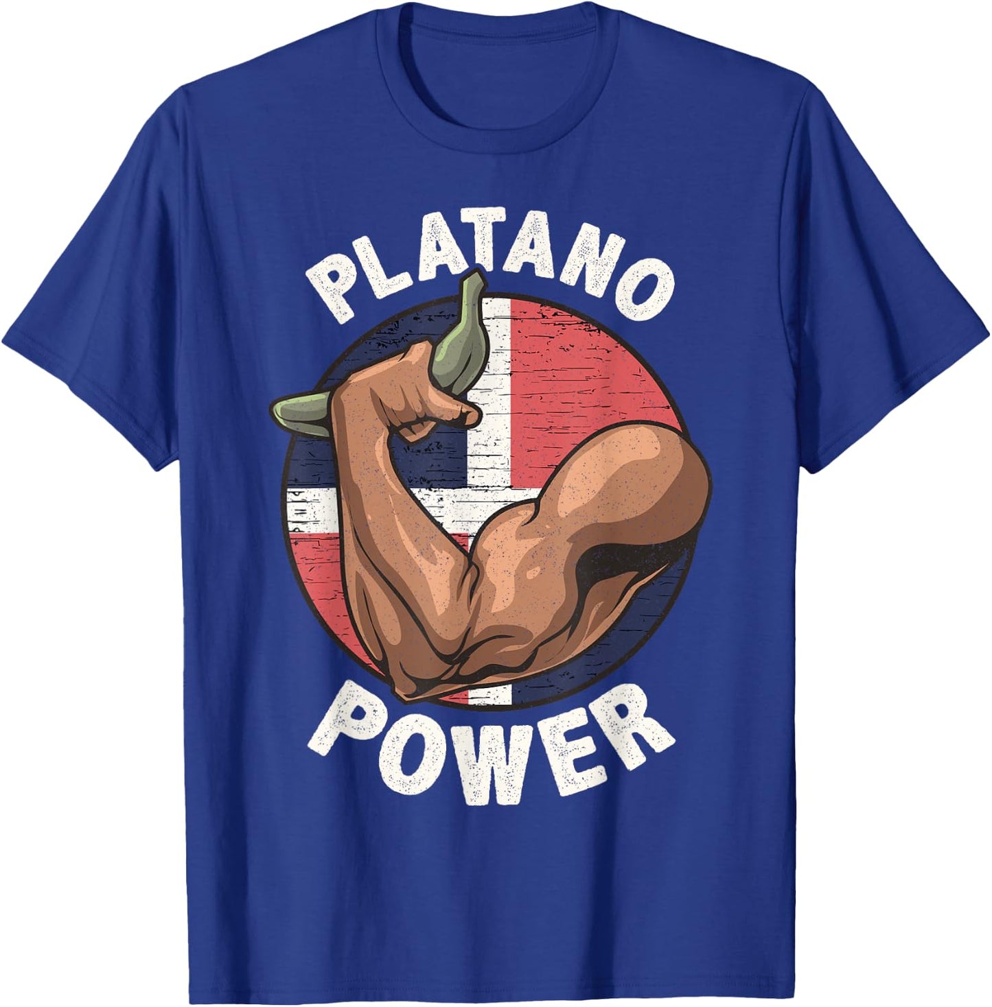 Platano Power Dominican Republic Pride Merch T-Shirt - T-Shirt | Royal
