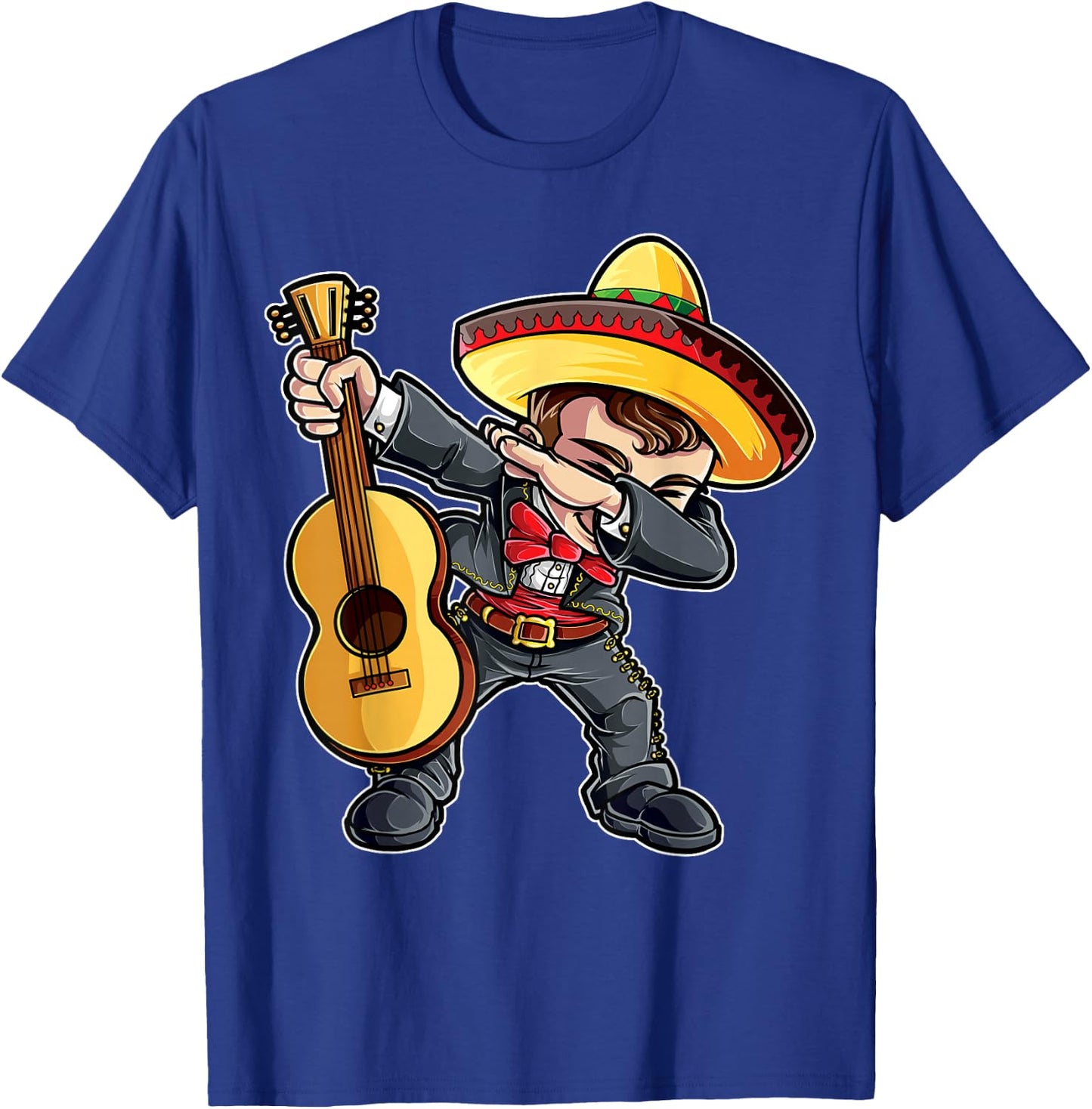 Dabbing Mariachi Cinco de Mayo Boys Girls Men Mexican Funny T-Shirt - T-Shirt | Royal