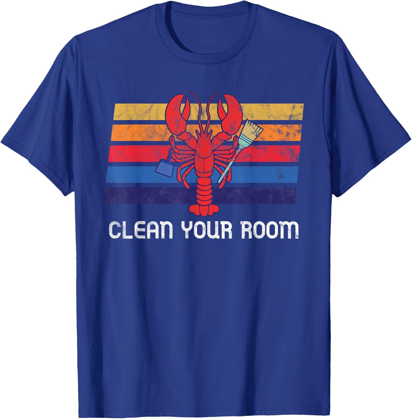 Clean your Room Retro 12 Rules SJW Intellectual Dark Web T-Shirt - T-Shirt | Royal