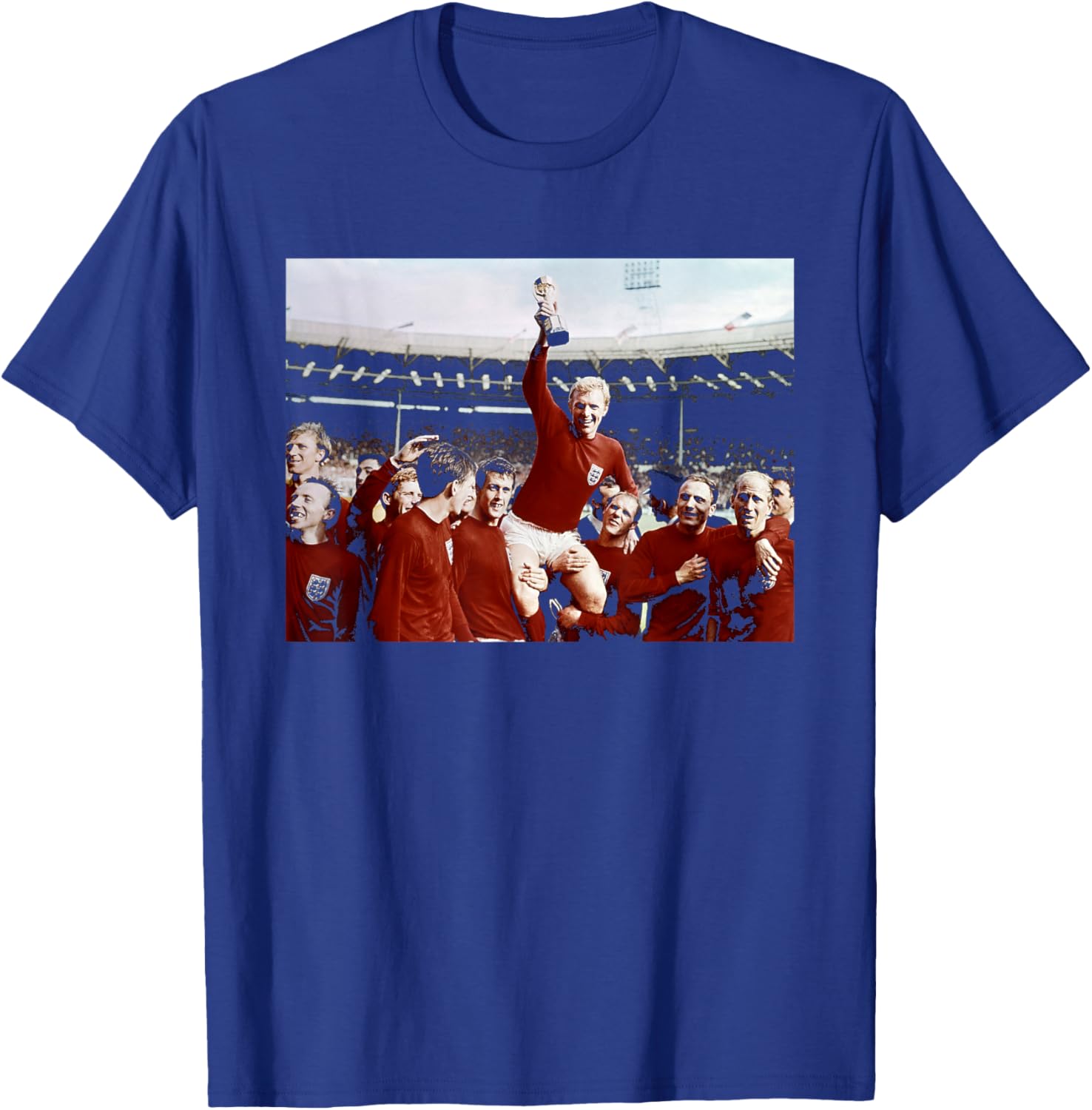 Bobby Moore Trophy England World Cup Final Football 1966 T-Shirt - T-Shirt | Royal