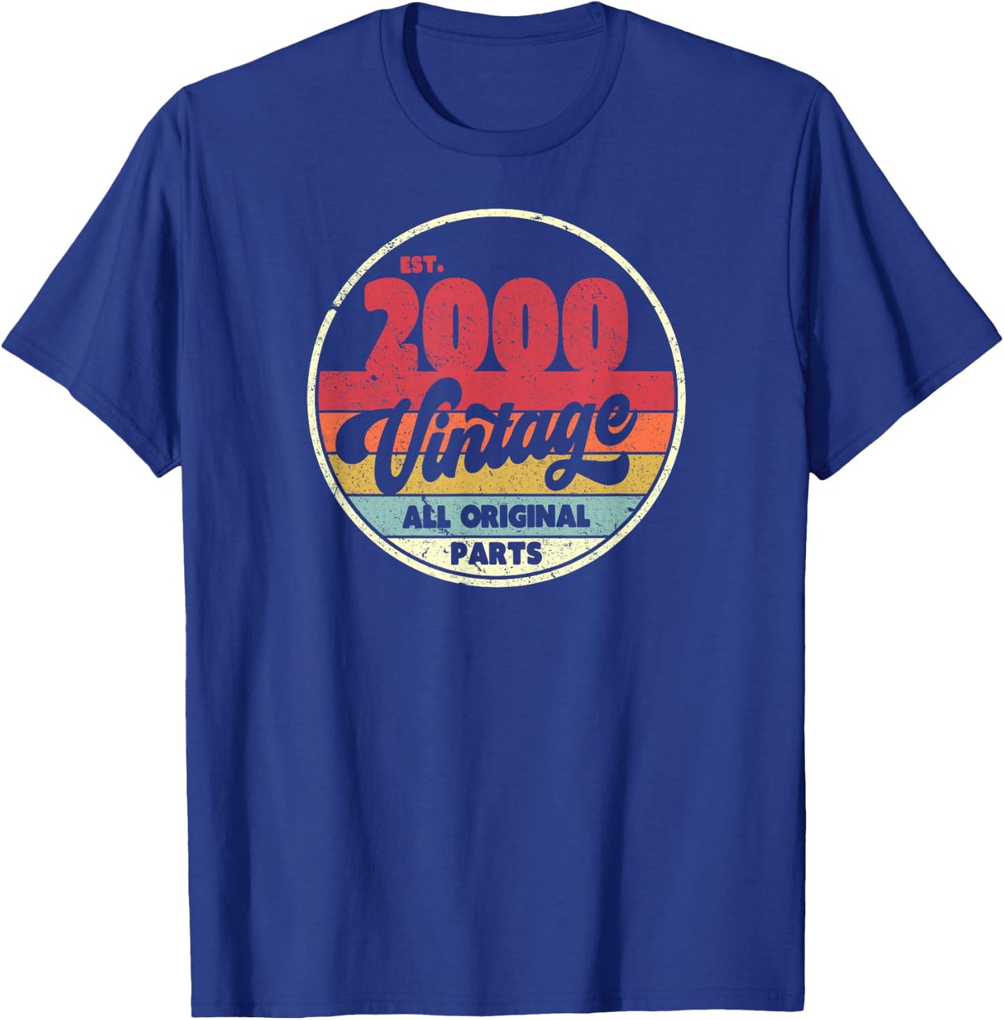 2000 Vintage Shirt, Birthday Gift . Retro Style T-Shirt - T-Shirt | Royal