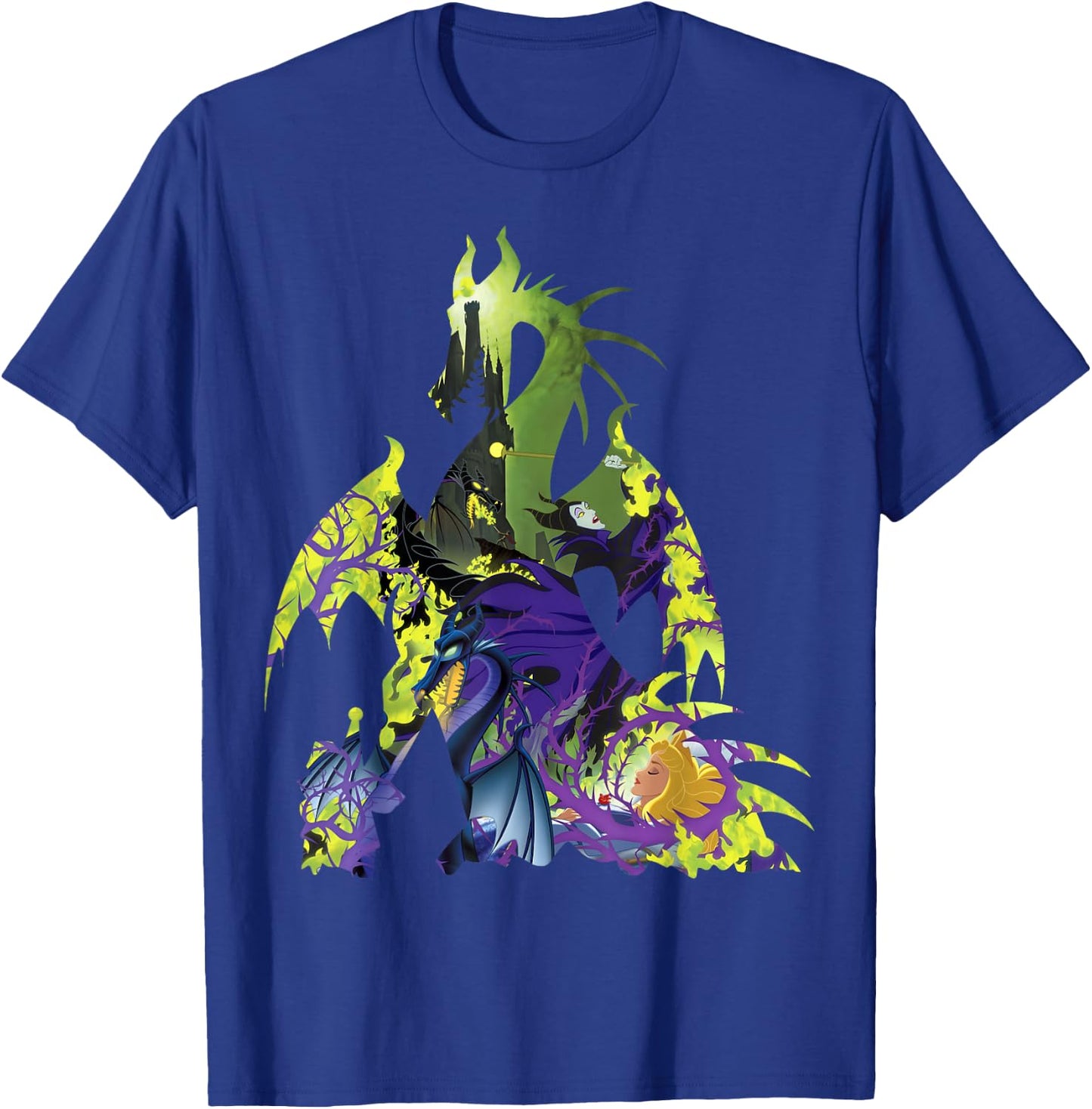 Disney Sleeping Beauty Maleficent Dragon Silhouette T-Shirt - T-Shirt | Royal