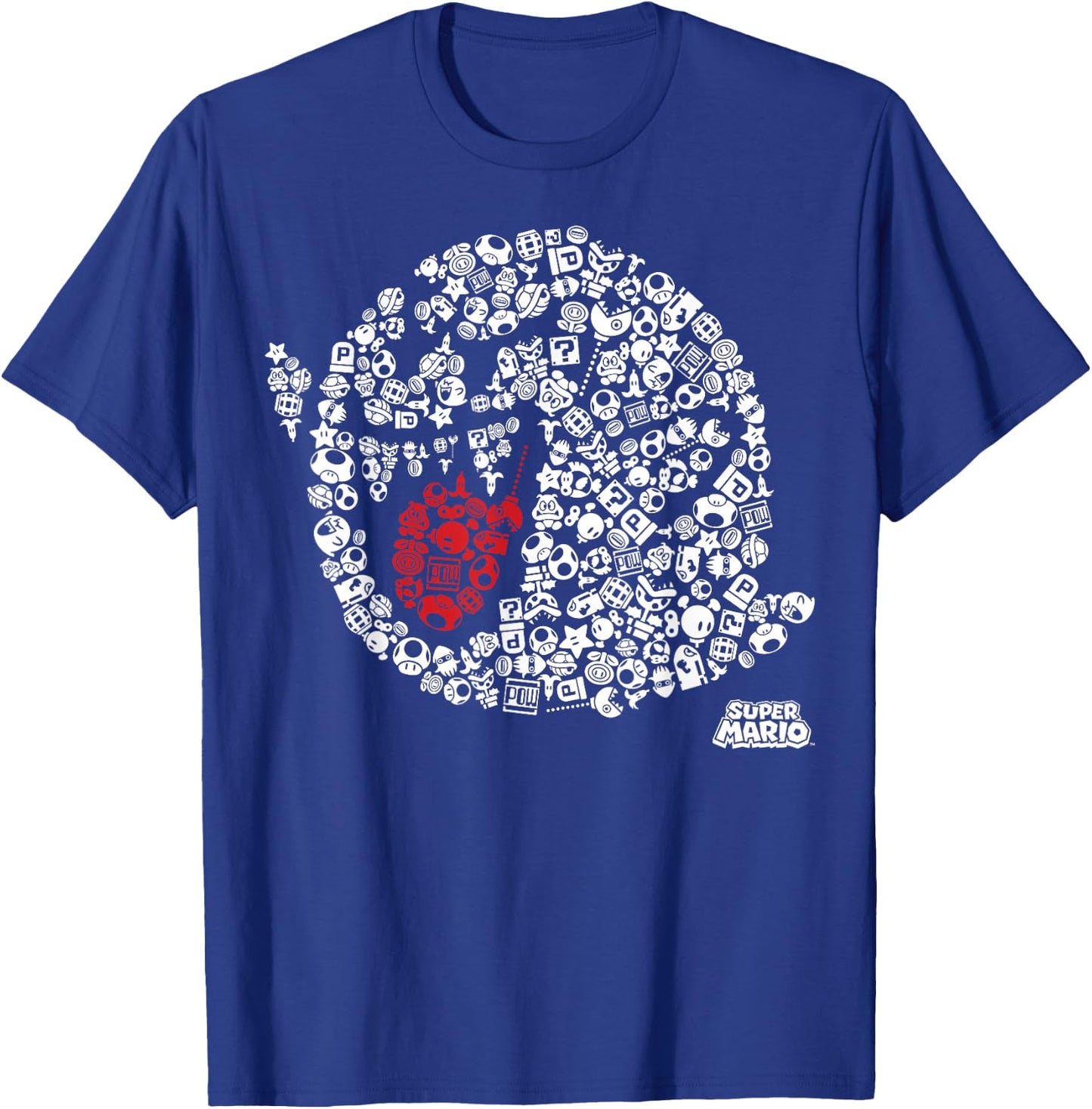Nintendo Super Mario Iconic Boo Portrait Graphic T-Shirt - T-Shirt | Royal