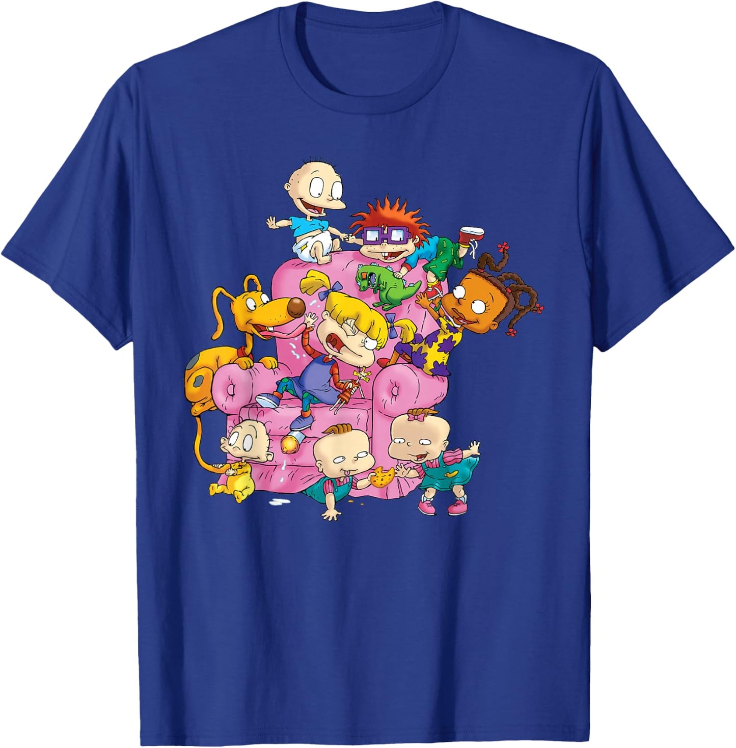 The Rugrats Group Couch T- Shirts T-Shirt - T-Shirt | Royal
