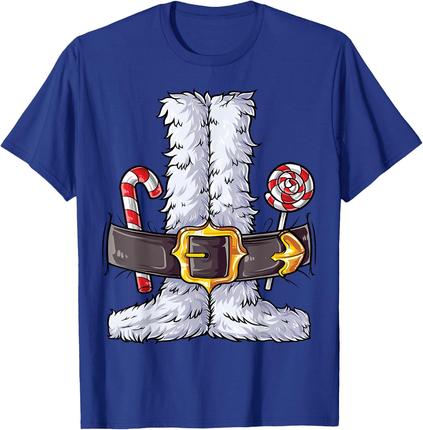 Santa Claus Costume Christmas Boys Kids Men Xmas Holiday T-Shirt - T-Shirt | Royal