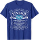 Vintage 1979 45th Birthday All Original Parts Design T-Shirt - T-Shirt | Royal