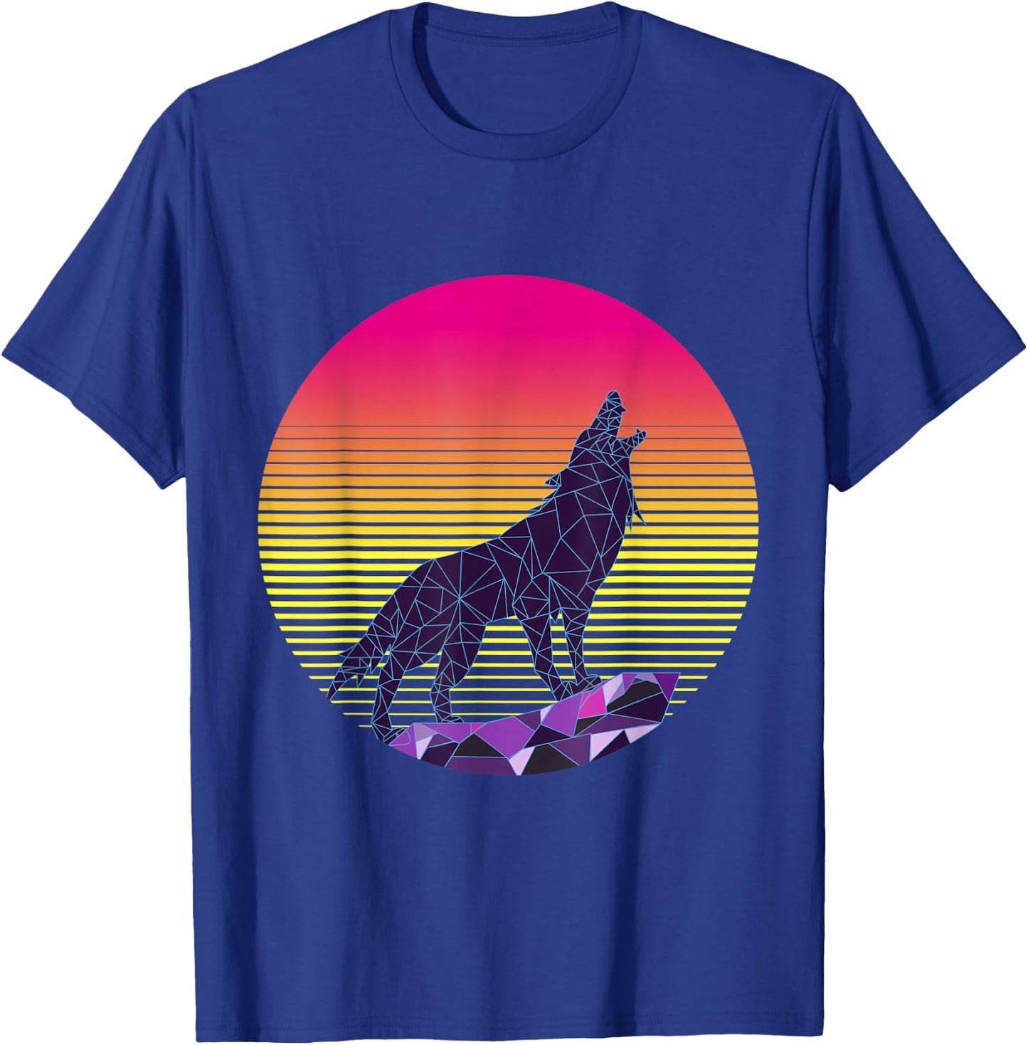Wolf Shirt, 80s , Retro Vintage Shirt T-Shirt - T-Shirt | Royal