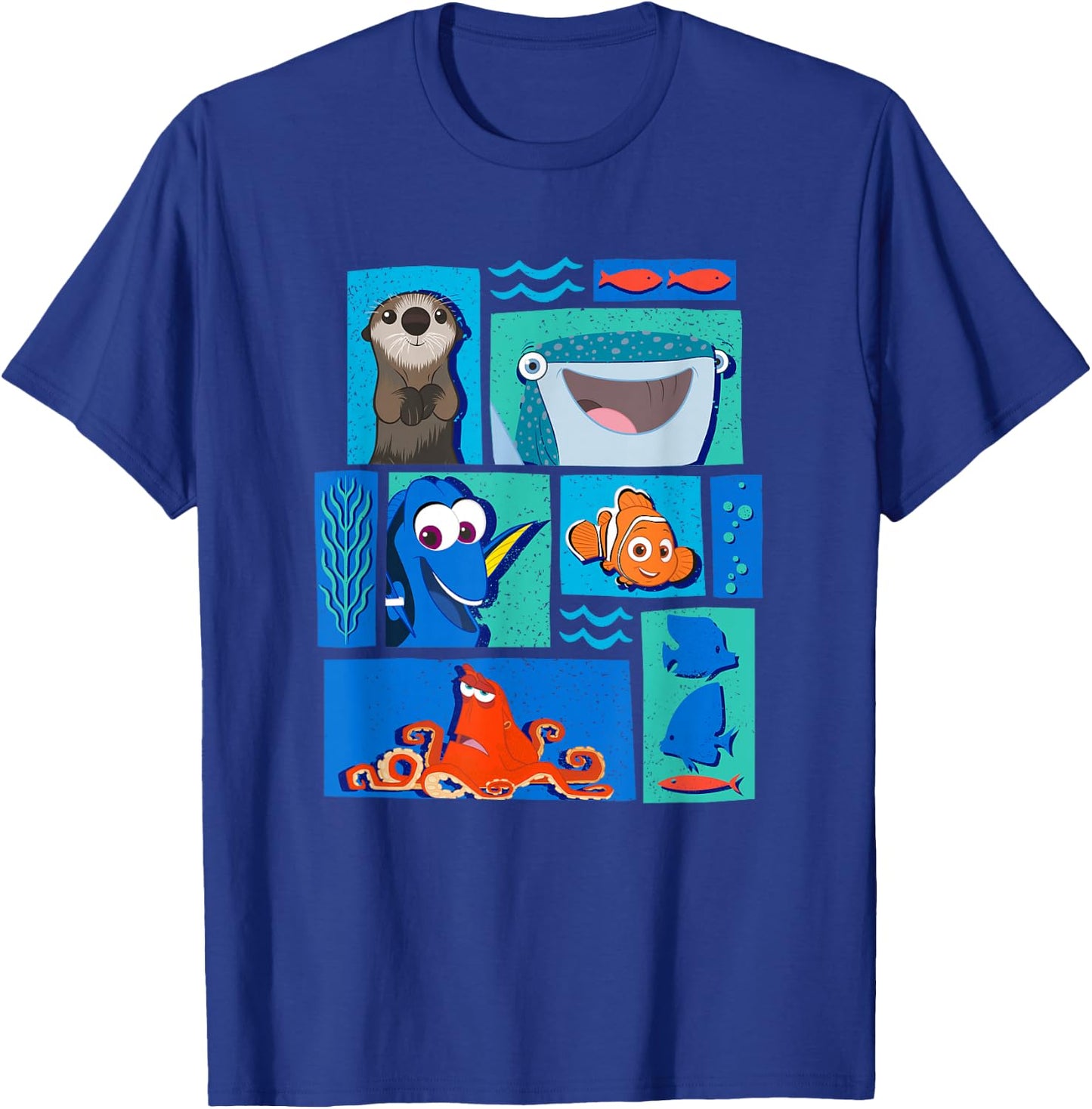 Disney Pixar Finding Dory Characters T-Shirt - T-Shirt | Royal