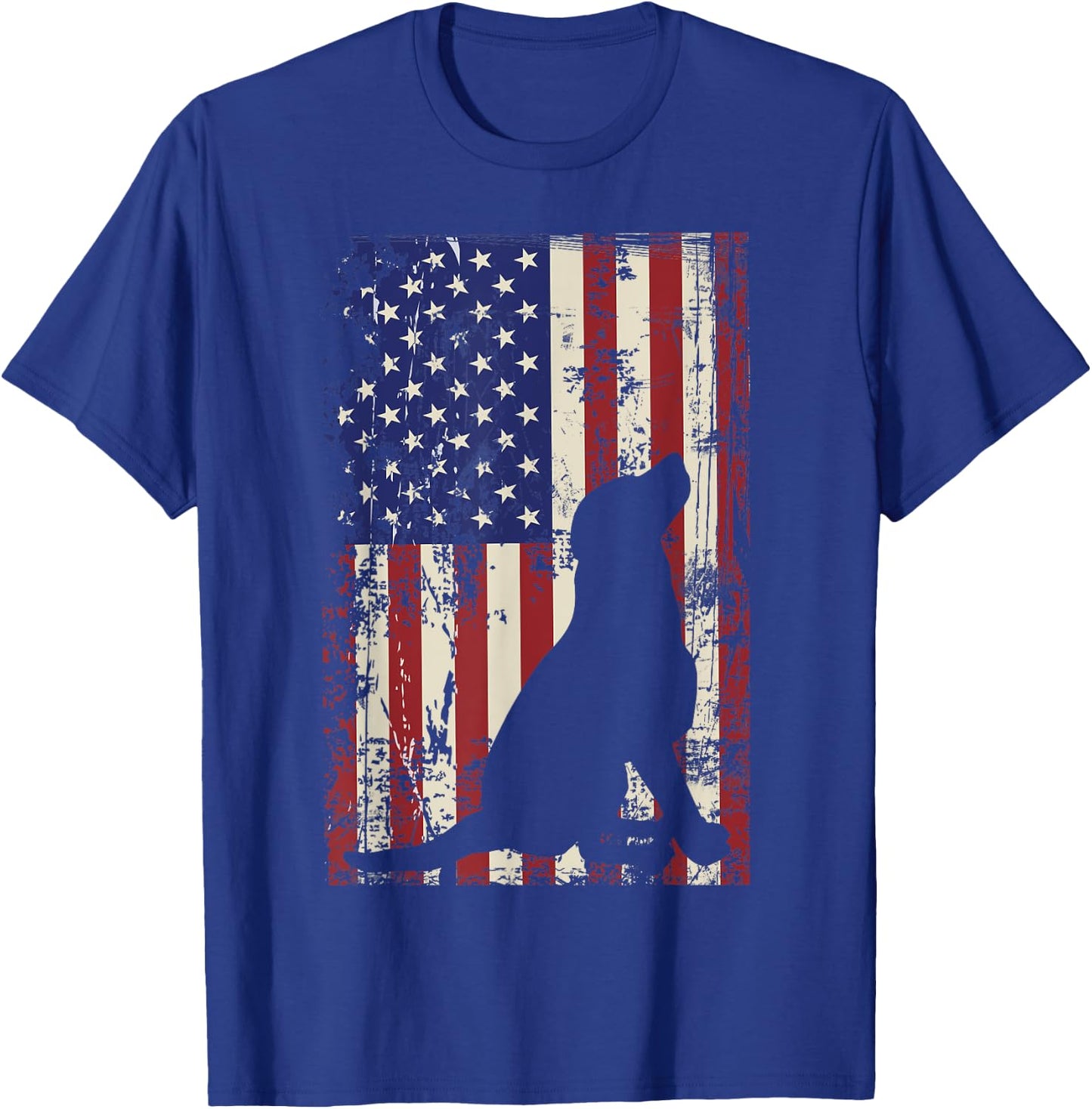 Patriotic Labrador 4th of July American Flag T-Shirt - T-Shirt | Royal