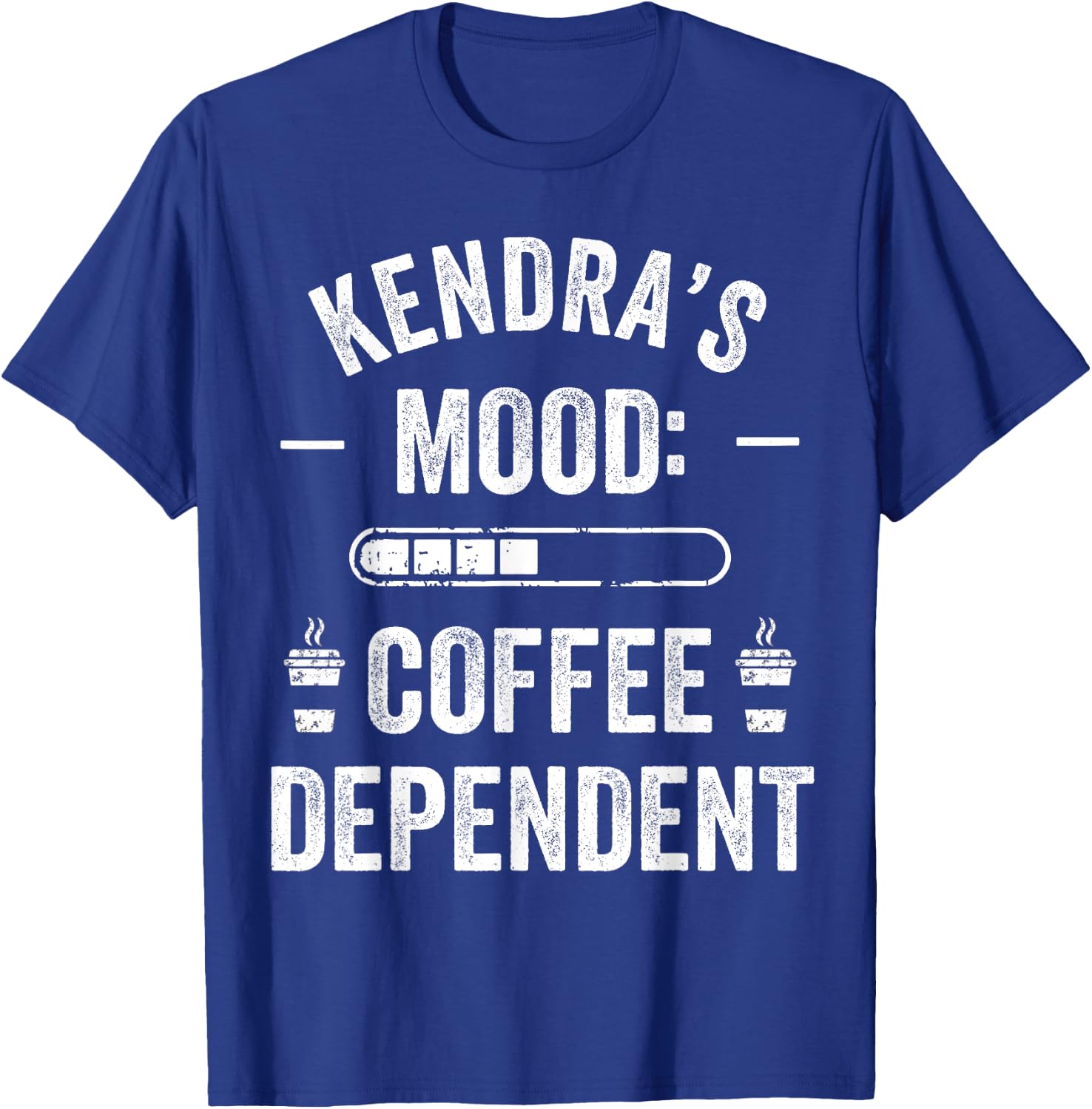 KENDRA Personalized Cute Coffee Girls KENDRA Name T-Shirt - T-Shirt | Royal