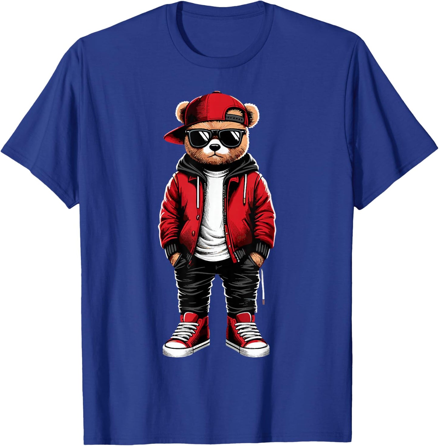 Hip Hop Teddy Bear Rap Music T-Shirt - T-Shirt | Royal