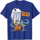 Ghost Dinosaur T rex Funny Boo Halloween Boys Men Pumpkin T-Shirt - T-Shirt | Royal