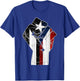 Black Puerto Rico Flag Fist with Boricua Flag Resiste Taino T-Shirt - T-Shirt | Royal