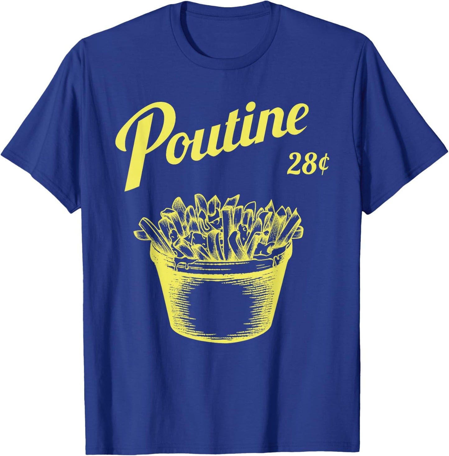 Retro Poutine - Canada - Montreal T-Shirt - T-Shirt | Royal