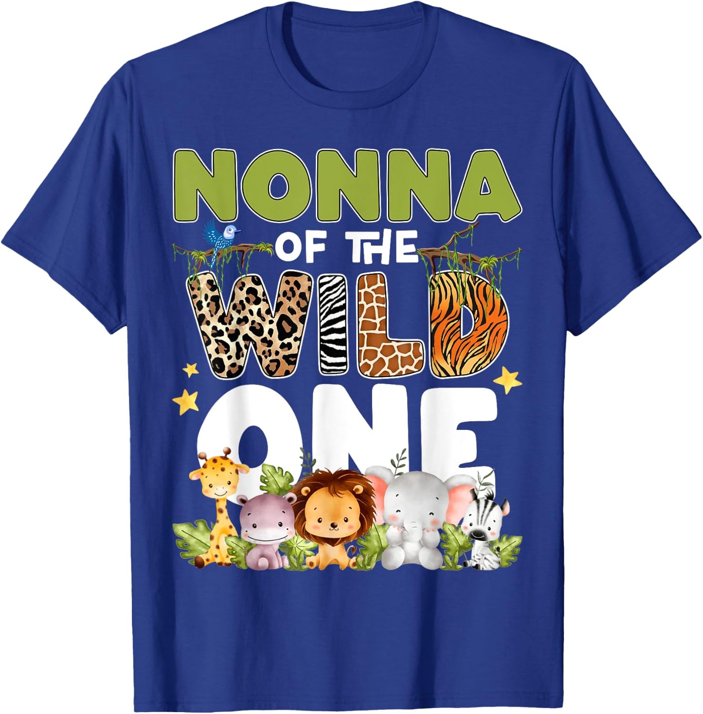 Nonna Of The Wild One 1st Birthday Safari Family Matching T-Shirt - T-Shirt | Royal
