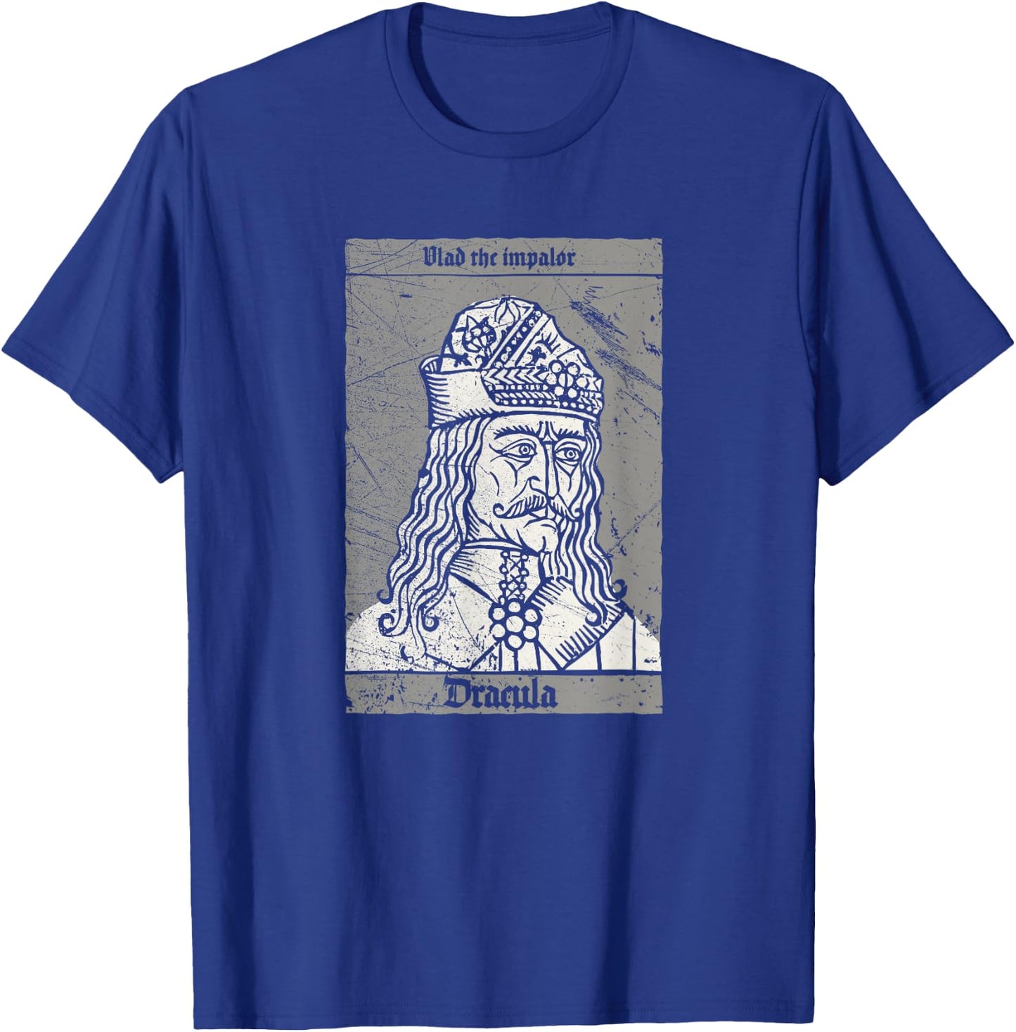 Occult Dracula - Vlad The Impaler Horror Vampire T-Shirt - T-Shirt | Royal